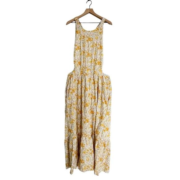 Tuckernuck Hyacinth House Floral Backless Pinafore Maxi Dress - Picture 1 of 6